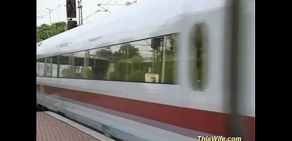  Train fucking with nasty wife